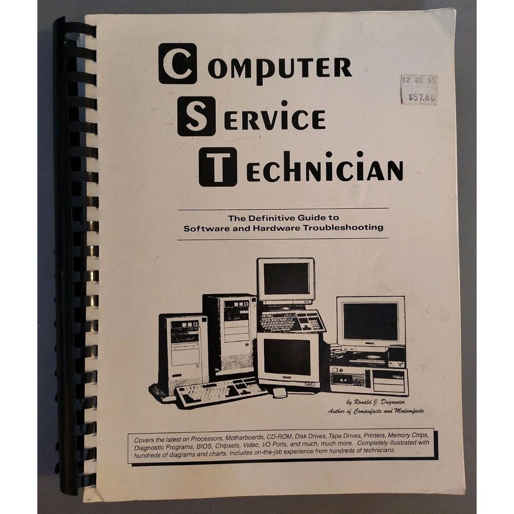 Vintage Computer Service Technician Manual 1999 Ronald Dugrenier 90s PC Hardware